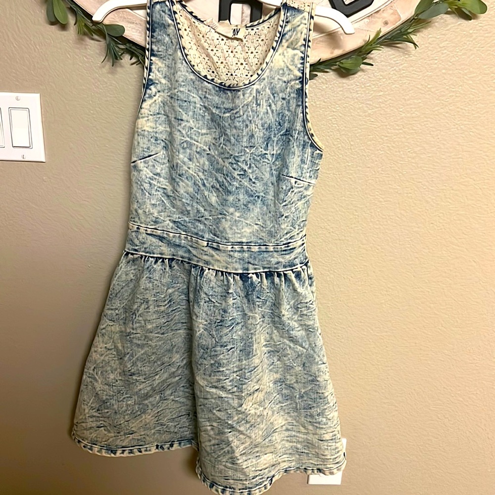 MILK WAY distressed jean dress